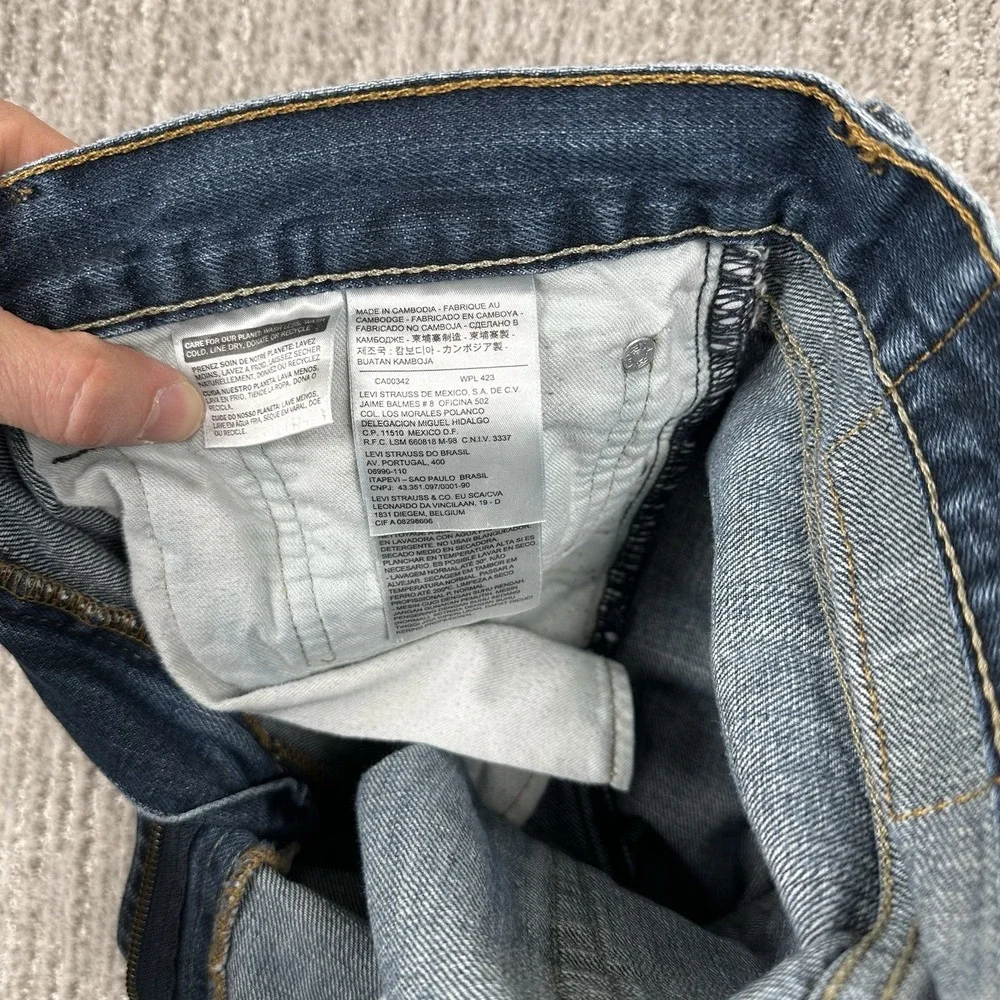 Levi's 527 Slim Bootcut Jeans Mens 34x34 Blue‎ Denim Low Rise Western Workwear